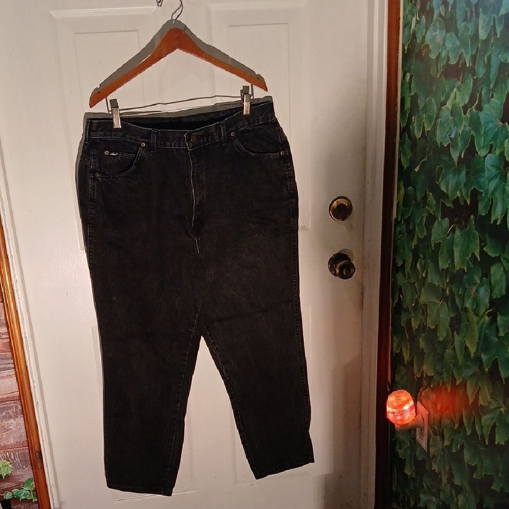 Chic Black Denim Jeans Size 22